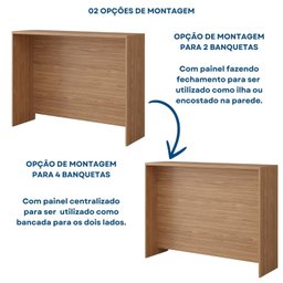 Bancada Ilha Gourmet 125 Cm - 7