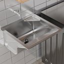 Ver imagem 3 de Tanque de Lavar Roupa 68L Inox com Suporte Lavanderia G01 - Mpozenato