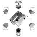 Ver imagem 4 de Tanque de Lavar Roupa 68L Inox com Suporte Lavanderia G01 - Mpozenato