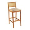 Kit 3 Banquetas Rattan com Pés em Madeira Maciça Ariel - 4