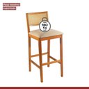 Ver imagem 6 de Kit 3 Banquetas Rattan com Pés em Madeira Maciça Ariel Cinamomo