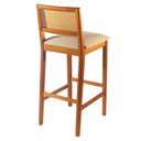 Ver imagem 3 de Kit 3 Banquetas Rattan com Pés em Madeira Maciça Ariel Cinamomo