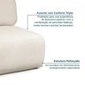 Sofá Modular 4 Lugares Com Sumiê Orla CabeCasa MadeiraOriginals - 12