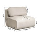 Ver imagem 7 de Sofá Modular 4 Lugares Com Sumiê Orla CabeCasa MadeiraOriginals