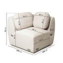 Ver imagem 6 de Sofá Modular 4 Lugares Com Sumiê Orla CabeCasa MadeiraOriginals