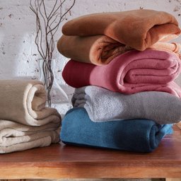 Manta Microfibra King Poliéster Coberta de Inverno 2 Pçs Fleece Aveludada Cor:cores Masculinas - 7
