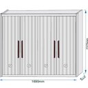 Ver imagem 3 de Guarda-Roupa de Casal 4 Portas Potente Branco/Off White