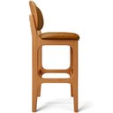 Ver imagem 7 de Kit 2 Banquetas Alta Bar Cozinha Sala Jantar Fixa Betta L02 Imbuia Couríssimo Whisky - Lyam Decor