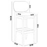Kit 2 Banquetas Alta Bar Cozinha Sala Jantar Fixa Betta L02 Imbuia Couríssimo Whisky - Lyam Decor - 5