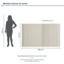 Ver imagem 3 de Painel Ripado Smart 200x120 cm (sem Furo) Incolar Luna