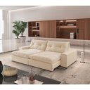 Ver imagem 1 de Sofá Hall Linho Dois Módulos de 100m B25cm Meu Sofá Online A294 Linho Creme