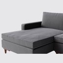 Ver imagem 3 de Sofá Viena com Chaise 2,40m em Linho Cinza Médio - Home Mobily