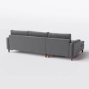 Ver imagem 7 de Sofá Viena com Chaise 2,40m em Linho Cinza Médio - Home Mobily