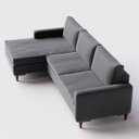 Ver imagem 6 de Sofá Viena com Chaise 2,40m em Linho Cinza Médio - Home Mobily