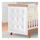 Ver imagem 6 de Kit Berço e Cabeceira Capitonê Retrô Peroba Branco Infantil