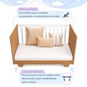 Ver imagem 7 de Quarto de Bebê Completo com Berço Mini Cama com Colchão e Cômoda 100% MDF Encanto