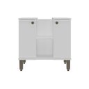 Ver imagem 2 de Armário Conjunto de Banheiro 60 cm para Lavatório com Coluna Branco