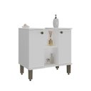 Ver imagem 5 de Armário Conjunto de Banheiro 60 cm para Lavatório com Coluna Branco