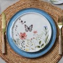 Ver imagem 3 de Aparelho de Jantar 24pç Cerâmica Breeze Encanto Porto Brasil Decorada Mesa Posta