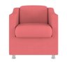 Poltrona Decorativa Veludo para Recepção Clinica Hospital Dentista:rosa - 2
