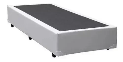 Cama Box Baby 130x60 Bi-partida Suede/sintético:corino/ Branco