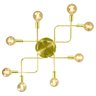 Lustre Plafon Hashtag Dourado De 8 Braços - 1