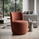 Ver imagem 6 de Kit 2 Poltronas Lia Compacta Orgânica Bouclé Moderna Confortável Sala Espera Recepção Consultório Ha