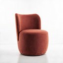 Ver imagem 7 de Kit 2 Poltronas Lia Compacta Orgânica Bouclé Moderna Confortável Sala Espera Recepção Consultório Ha