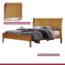 Ver imagem 6 de Conjunto Quarto de Casal Cama 140cm e Cômoda 5 Gavetas com Sapateira