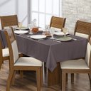 Ver imagem 3 de Toalha de Mesa 6 Lugares Térmica 1,40m X 2,00m Retangular Impermeável Resistente Cozinha Marrom