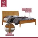 Ver imagem 7 de Conjunto Quarto de Casal Cama 140cm e Cômoda 5 Gavetas com Sapateiras
