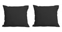 Ver imagem 1 de Kit 2 Almofadas Decorativa Quadrado 45x45 Cm Cm Sala Quarto Sofá Suede Preto Eli Móveis e Decoração