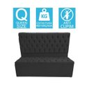 Ver imagem 4 de Kit Baú Recamier + Cabeceira Box Shop Queen Suede Preto