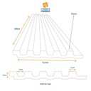 Ver imagem 4 de Painel Ripado em Placa 2,85x12,2 (2,94m²) Poliestireno