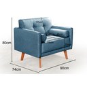 Ver imagem 3 de Poltrona Moderna Decoração Sala, Varanda, Recepção Luma