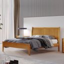 Ver imagem 2 de Conjunto Quarto de Casal Cama 140cm e 2 Mesas de Cabeceira 2 Gavetas