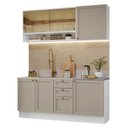 Ver imagem 2 de Armário de Cozinha Compacta 180 Cm Branco/crema Vik Madesa 04