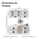 Ver imagem 3 de Armário de Cozinha Compacta 180 Cm Branco/crema Vik Madesa 04