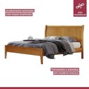 Ver imagem 5 de Conjunto Quarto de Casal Cama 140cm e 2 Mesas de Cabeceira 3 Gavetas