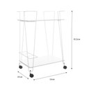 Ver imagem 3 de Carrinho de Bebidas Sala de Jantar Decorativo Branco