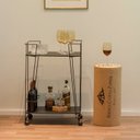 Ver imagem 1 de Carrinho de Bebidas Decorativo Retangular