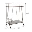 Ver imagem 3 de Carrinho de Bebidas Decorativo Retangular