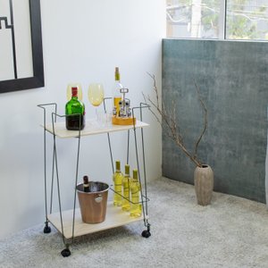 Carrinho de Bebidas Decorativo Retangular