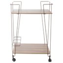 Ver imagem 4 de Carrinho de Bebidas Decorativo Retangular Marrom/Aço Corten/Castanho