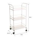 Ver imagem 3 de Carrinho de Bebidas Decorativo Retangular Branco