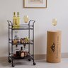 Carrinho de Bebidas Decorativo Retangular 3 Andares - 1