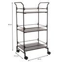 Ver imagem 3 de Carrinho de Bebidas Decorativo Retangular 3 Andares