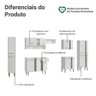 Armário de Cozinha Completa 325cm Branco Emilly Madesa 02 - 9