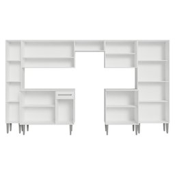 Armário de Cozinha Completa 325cm Branco Emilly Madesa 02 - 4