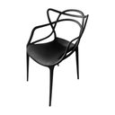 Ver imagem 2 de Kit 10 Cadeiras Allegra Master Polipropileno para Sala de Jantar - Preto